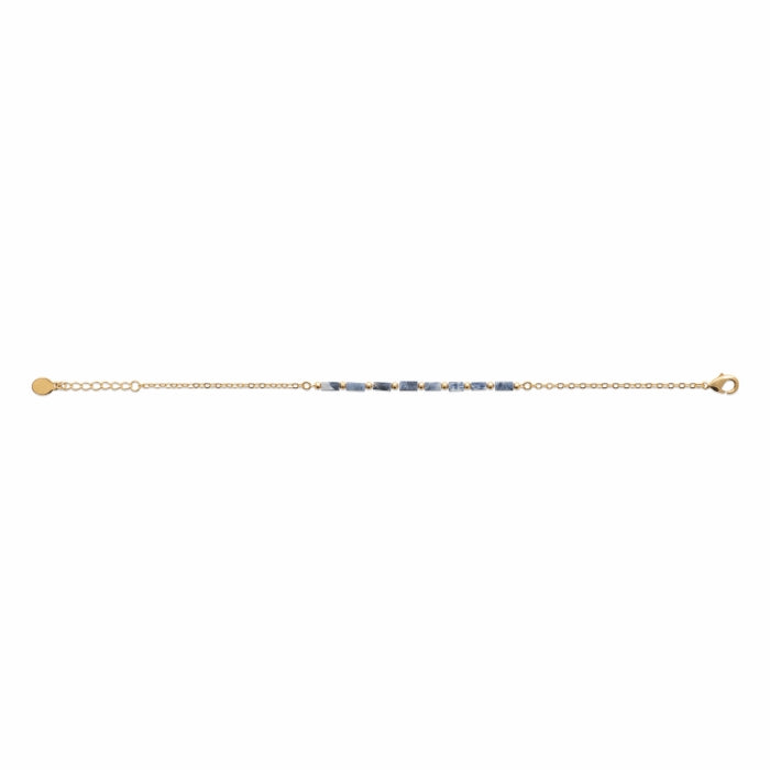 Burren Jewellery 18k gold plate blue for you bracelet full