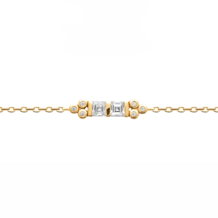Burren Jewellery 18k gold plate lambia bracelet