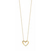 Burren Jewellery 18k gold plate open my heart necklace full
