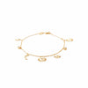 Burren Jewellery 18k gold plate universal beauty bracelet circle