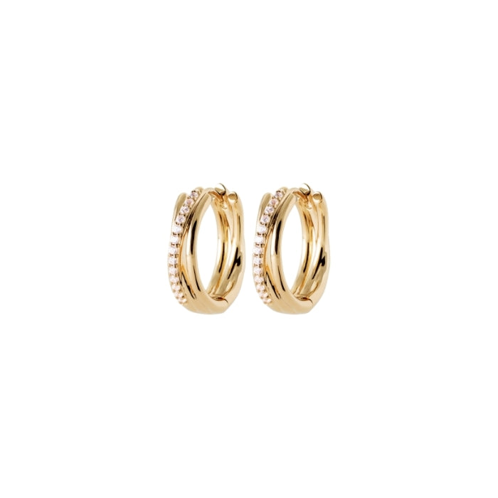 Burren Jewellery 18k gold plate wrapped in desire earrings medium