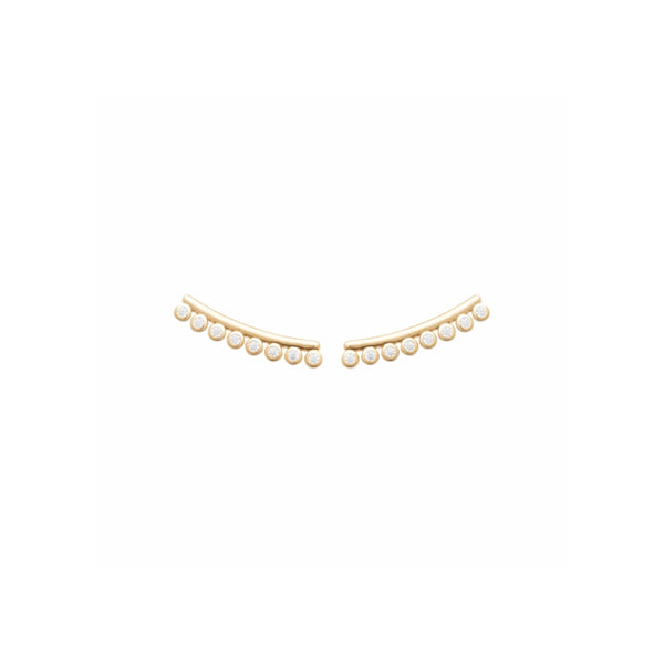 Burren jewellery 18k gold plate curse of chaos creeper earrings