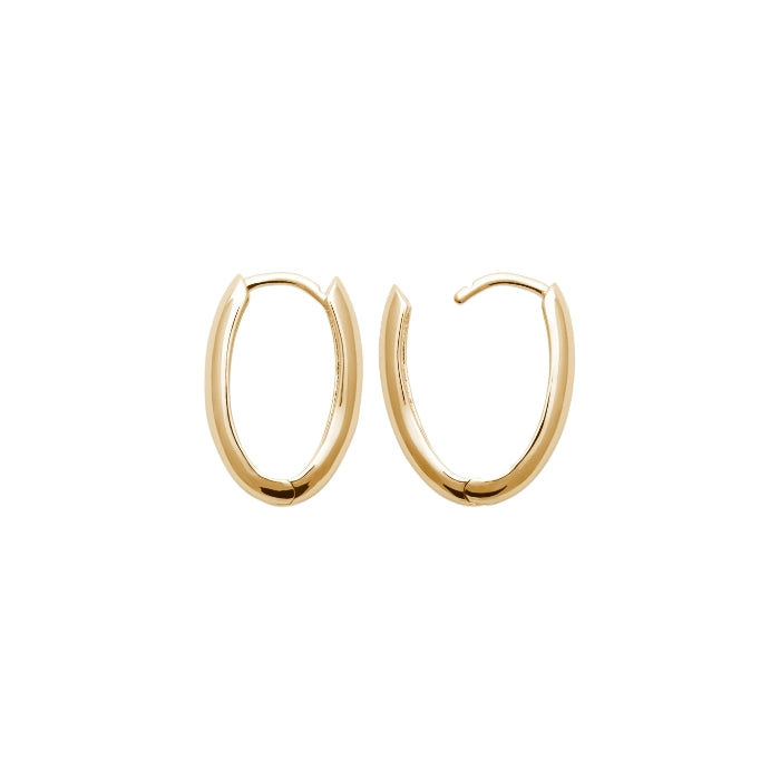 Burren jewellery 18k gold plate simplicity earrings side