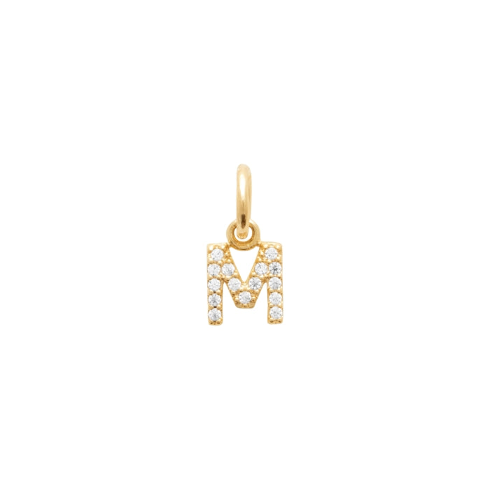 Burren jewellery 18k gold plate yours truly m pendant