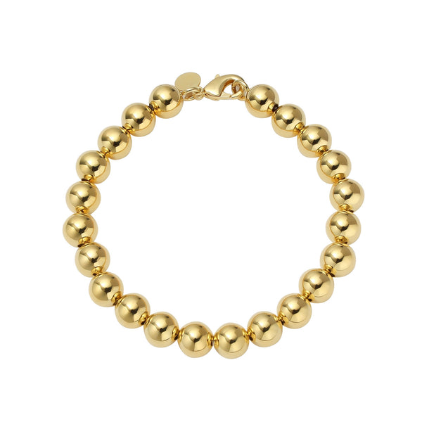 Burren jewellery 18k gold plated statement bracelet disco doll ball