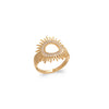 Burren Jewellery 18k gold plate Sun spot ring
