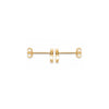 Burren Jewellery 18k gold plate glistening night earrings side