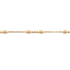 Burren Jewellery 18k gold plate skipping stones bracelet