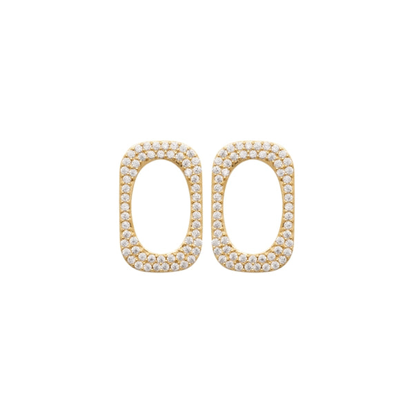 Burren Jewellery 18k gold plated take it slow earrings
