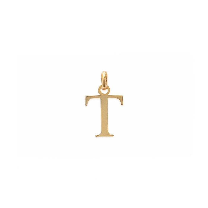 Burren jewellery 18k gold plated Initial T