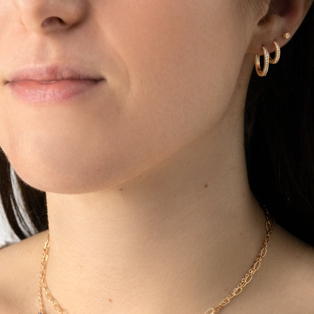 Burren jewellery 18k gold plated dont believe the hype earrings model