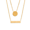 burren jewellery 18k gold plate above the level layered necklace