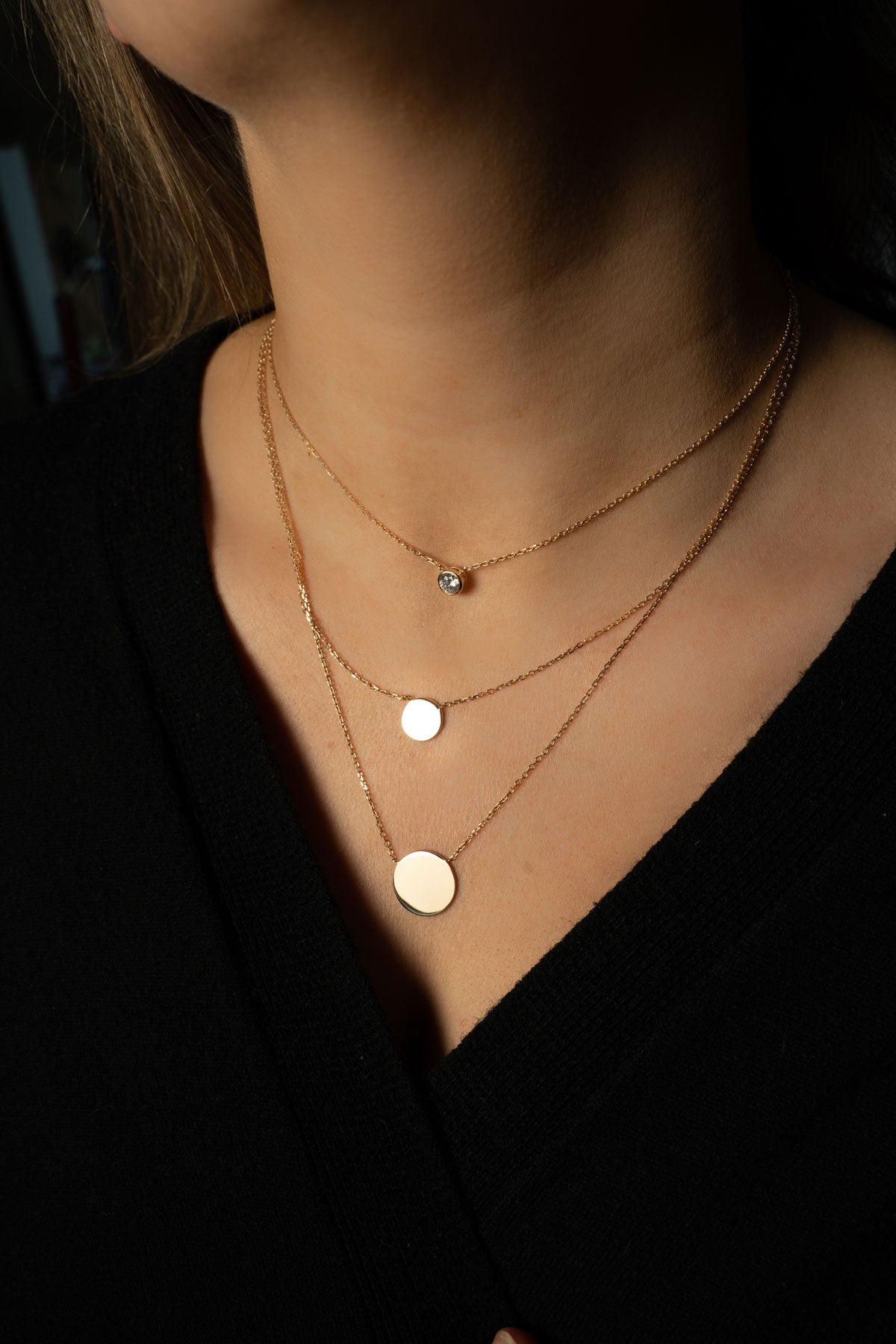 Layered gold plated jewelry