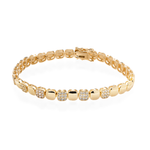 18k gold plated cz stone bracelet