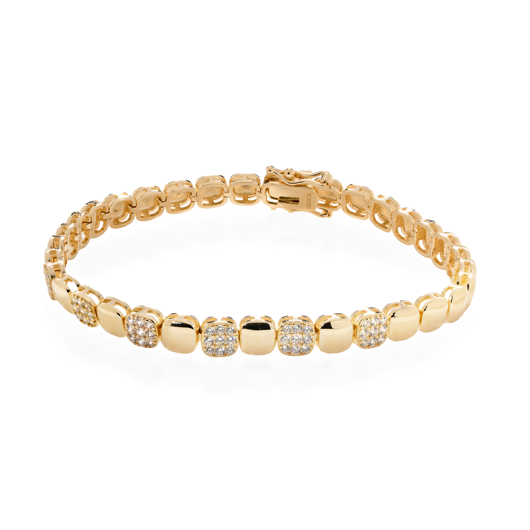 18k gold plated cz stone bracelet