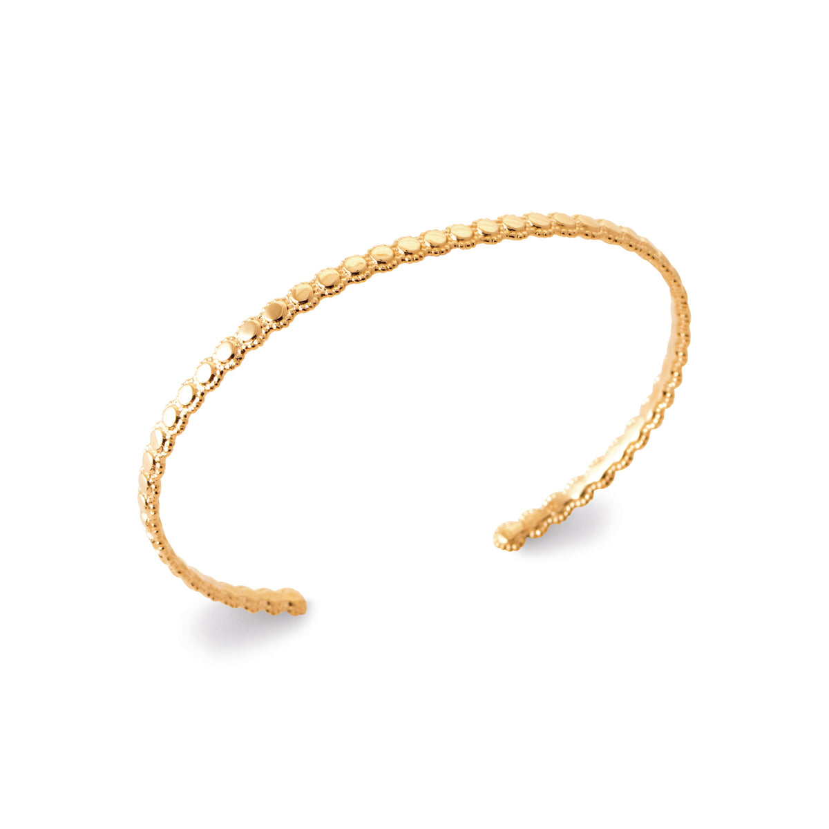 burren jewellery 18k gold plated dainty sun inspired bangle