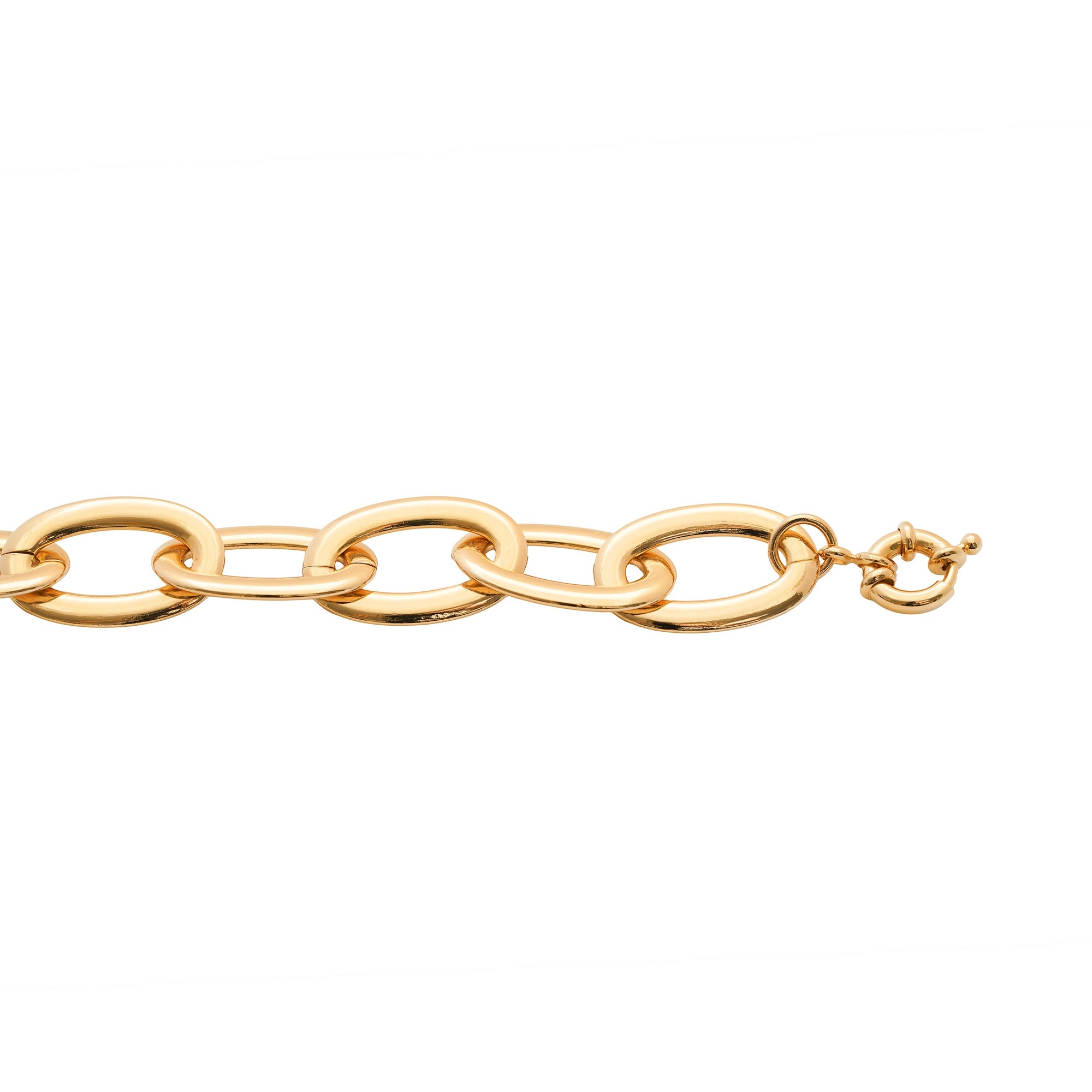 Burren Jewellery 8k Gold plated Bracelet-connected chain