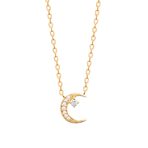 Burren Jewellery 18k gold on the crest necklace