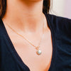 Burren Jewellery 18k gold plate a calming motion necklace model
