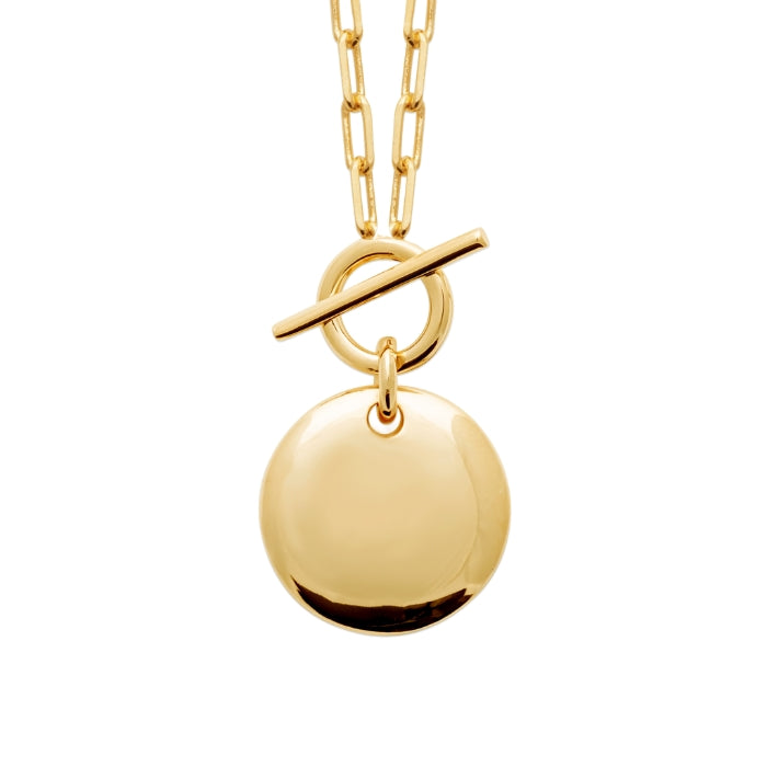 Burren Jewellery 18k gold plate a calming motion necklace