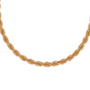 Burren Jewellery 18k gold plate a cord in 2 chain