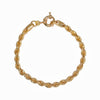 Burren Jewellery 18k gold plate a cord in 2 rope bracelet full