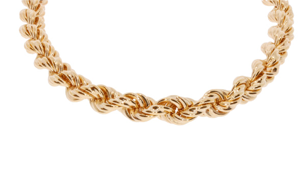 Burren Jewellery 18k gold plate a cord in too chain