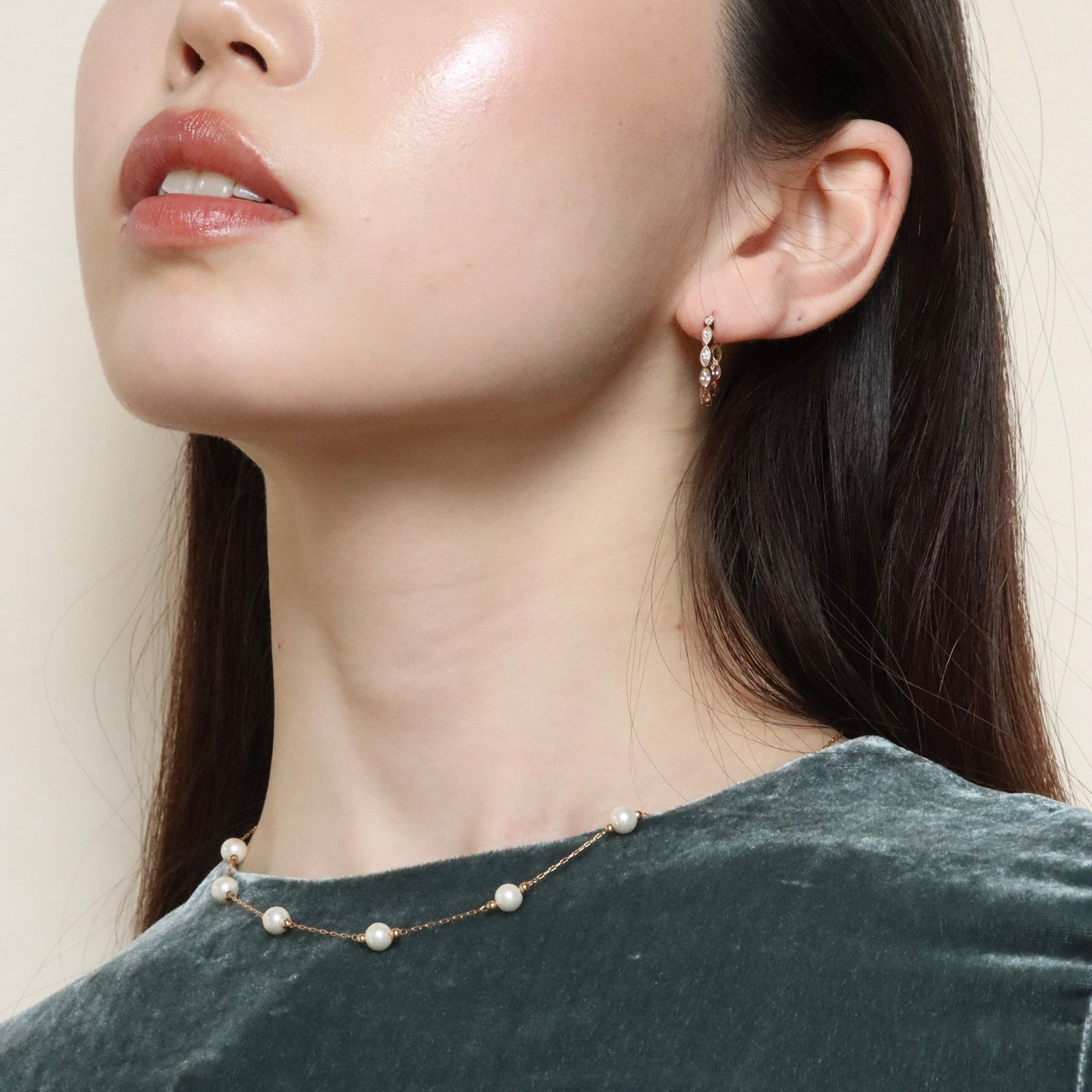 Burren Jewellery 18k gold plated all of you necklace