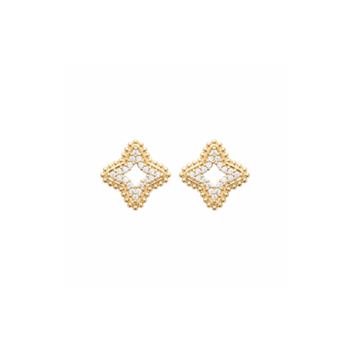 Burren Jewellery 18k gold plate arcana earrings