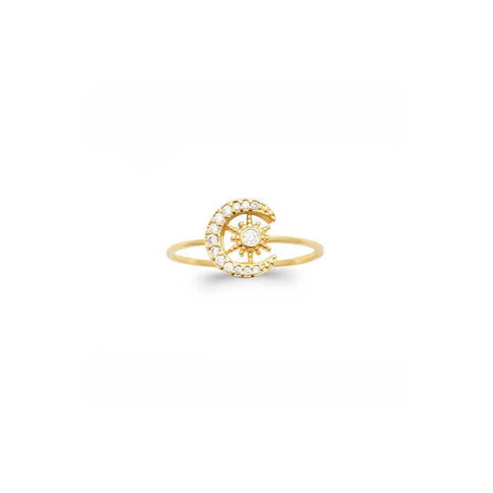 Burren Jewellery 18k gold plate benevolence ring