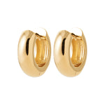 Burren Jewellery 18k gold plate betty boop small huggie hoop earrings