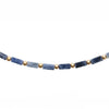 Burren Jewellery 18k gold plate blue for you necklace close