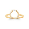 Burren Jewellery 18k gold plate by my side classical simple fashion ring alt