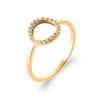 Burren Jewellery 18k gold plate by my side classical simple fashion ring