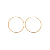 Burren Jewellery 18k gold plate classical thin Hoop No3 earrings alt