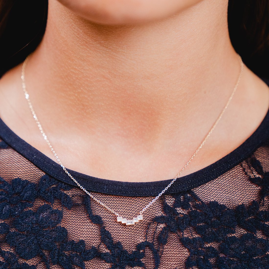 Burren Jewellery 18k gold plate corner of paradise necklace