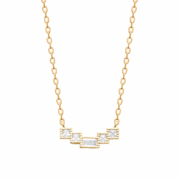 Burren Jewellery 18k gold plate corner of paradise necklace