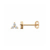 Burren Jewellery 18k gold plate cradled in warmth earrings side 