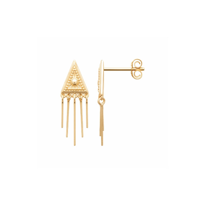 Burren Jewellery 18k gold plate dream about you earrings side