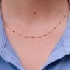 Burren jewellery 18k gold plate envy of the room necklace model