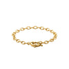 Burren Jewellery 18k gold plate escape from reality bracelet circle