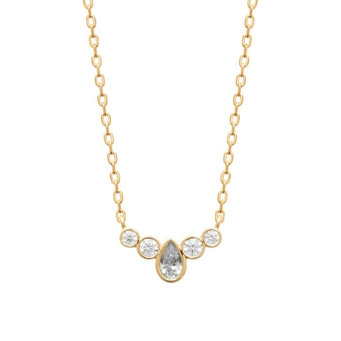 Burren Jewellery 18k gold plate floatin on by necklace