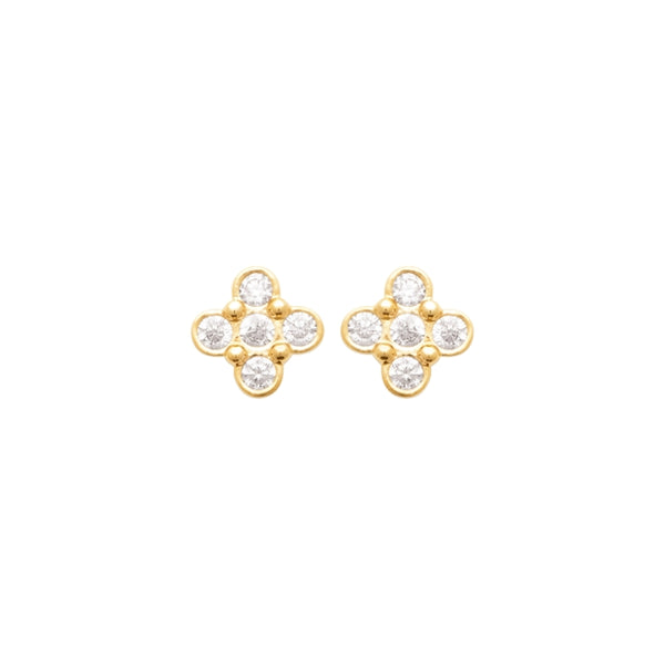 Burren Jewellery 18k gold plate guide me earrings