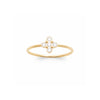 Burren Jewellery 18k gold plate guide me ring top