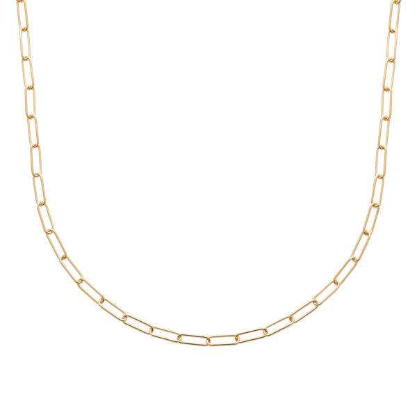 Burren Jewellery 18k gold plate im not giving in paperchain layering necklace