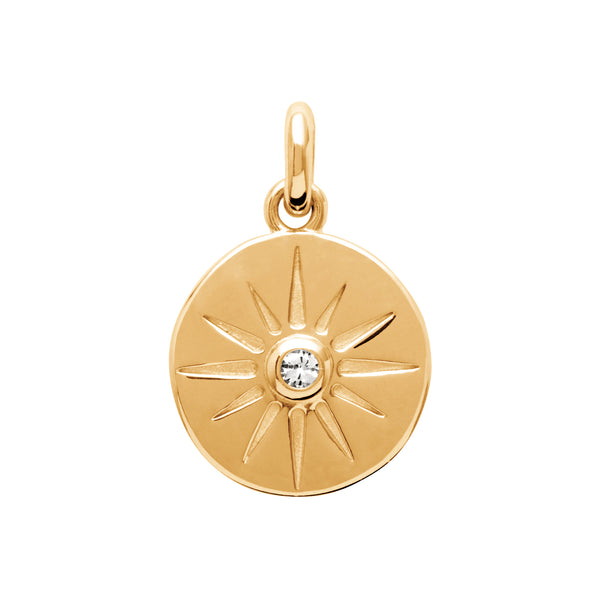 Burren Jewellery 18k gold plate im so in love with u sun fashion necklace pendant