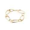 Burren Jewellery 18k gold plate in the light chunky chain statement bracelet