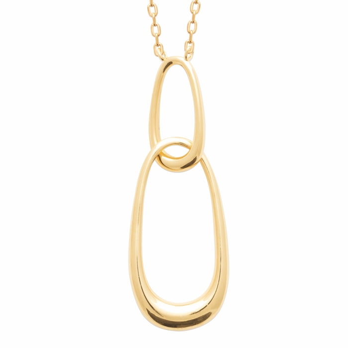 Burren Jewellery 18k gold plate in the light necklace