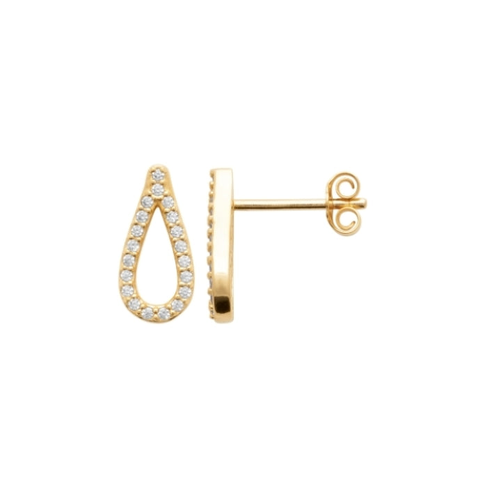Burren Jewellery 18k gold plate join with me earrings