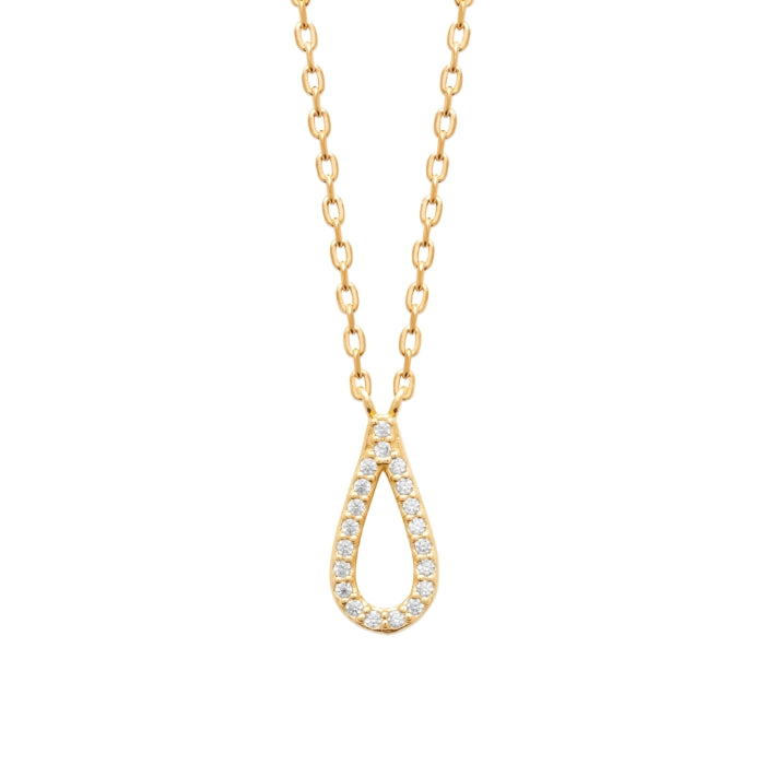 Burren Jewellery 18k gold plate join with me necklace